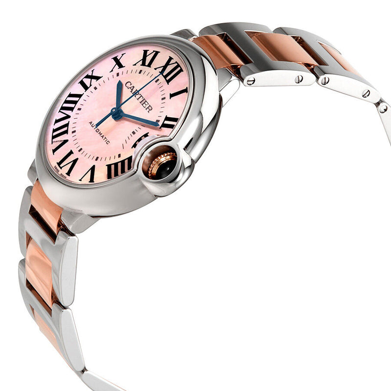 Cartier Ballon Bleu Pink Mother of Pearl  Dial Ladies Watch #W2BB0011 - Watches of America #2