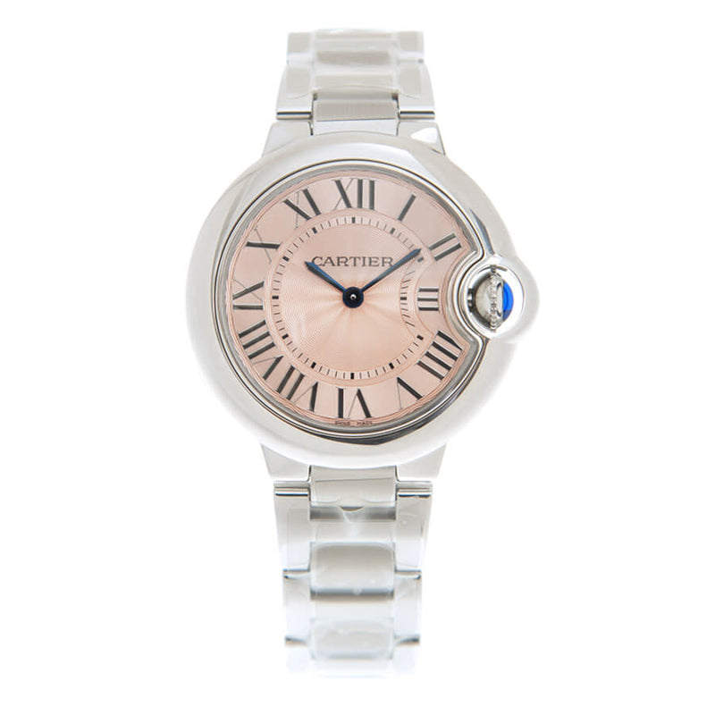 Cartier Ballon Bleu Quartz Pink Dial Ladies Watch #WSBB0033 - Watches of America #3