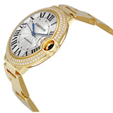 Cartier Ballon Bleu Silver Dial 18K Yellow Gold Men's Watch #WE9007Z3 - Watches of America #2