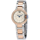 Cartier Ballon Bleu Silver Dial Diamond Ladies Watch #WE902076 - Watches of America