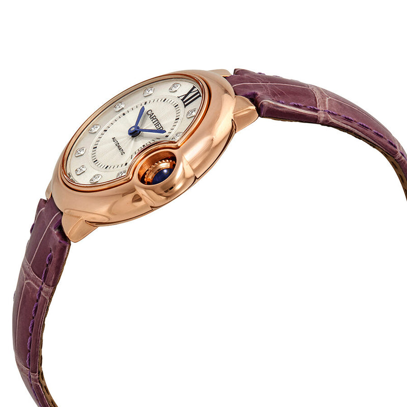 Cartier Ballon Bleu Silver Dial 18kt Pink Gold Ladies Watch #WE902063 - Watches of America #2