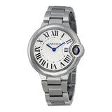 Cartier Ballon Bleu Silver Dial Stainless Steel Ladies Watch #W6920084 - Watches of America