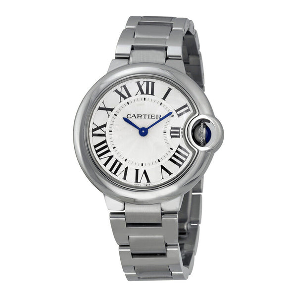 Cartier Ballon Bleu Silver Dial Stainless Steel Ladies Watch #W6920084 - Watches of America