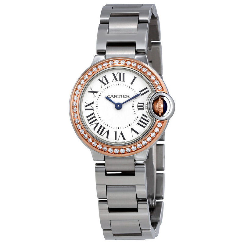 Cartier Ballon Bleu Silver Dial Stainless Steel Ladies Watch #WE902079 - Watches of America