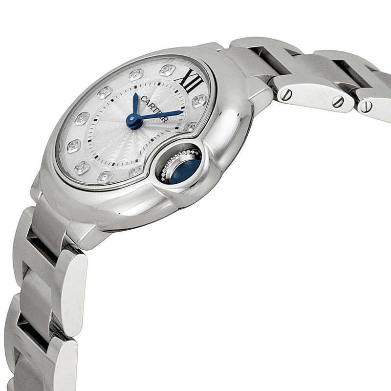 Cartier Ballon Bleu Silver Diamond Dial Ladies Watch #WE902073 - Watches of America #2