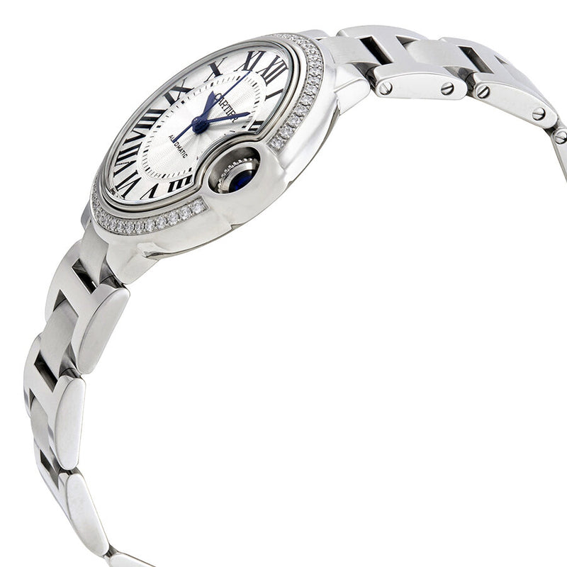 Cartier Ballon Bleu Silver Flinque Sunray Dial Ladies  Watch #W4BB0016 - Watches of America #2