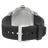 Cartier Calibre de Cartier Black Dial Rubber Men's Watch #W7100056 - Watches of America #3