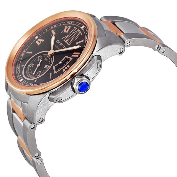 Cartier Calibre De Cartier Chocolate Brown Dial Men's Watch #W7100050 - Watches of America #2