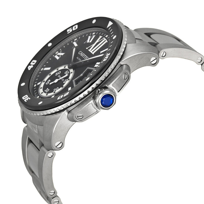 Cartier Calibre de Cartier Diver Black Dial Steel Men's Watch #W7100057 - Watches of America #2