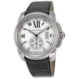 Cartier Calibre De Cartier Silver Dial Men's Watch #W7100037 - Watches of America