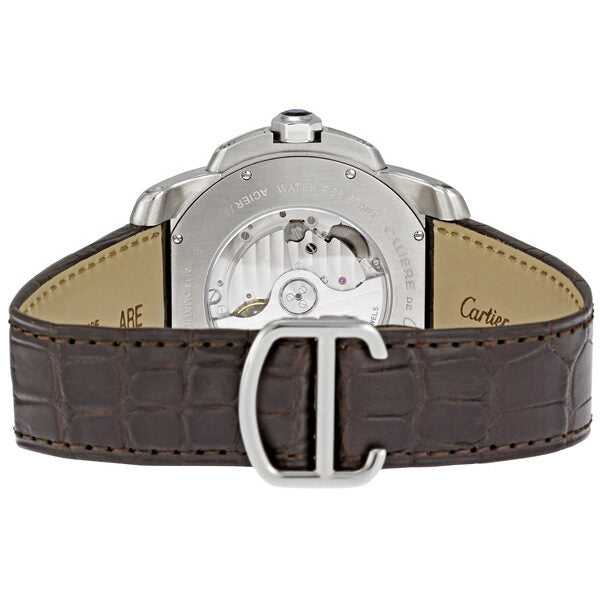 Cartier Calibre De Cartier Mechanical Silver Dial Men's Watch #W7100039 - Watches of America #3