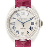 Cartier Cle Automatic Diamond Ladies Watch #WJCL0011 - Watches of America