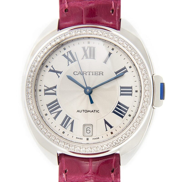 Cartier Cle Automatic Diamond Ladies Watch #WJCL0011 - Watches of America