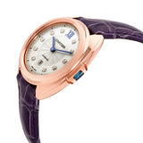 Cartier Cle 18kt Rose Gold Automatic Flinque Sunray Dial Ladies Watch #WJCL0031 - Watches of America #2