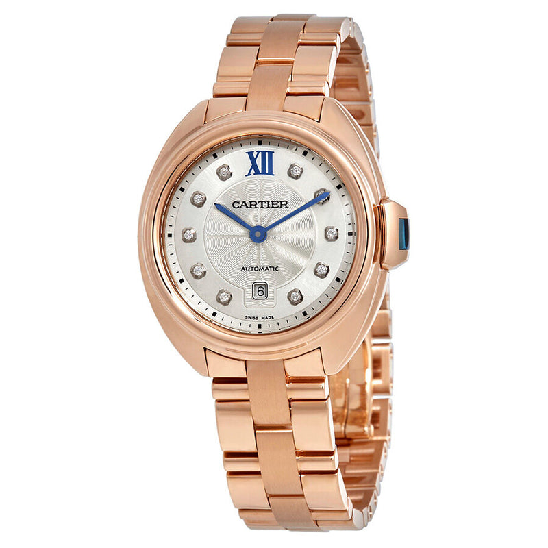 Cartier Cle Automatic 18kt Rose Gold Ladies Watch #WJCL0034 - Watches of America