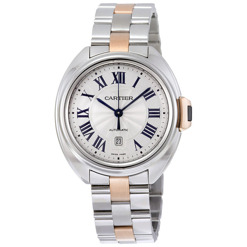 Cartier Cle de Cartier Automatic Silver Dial Ladies Watch #W2CL0004 - Watches of America