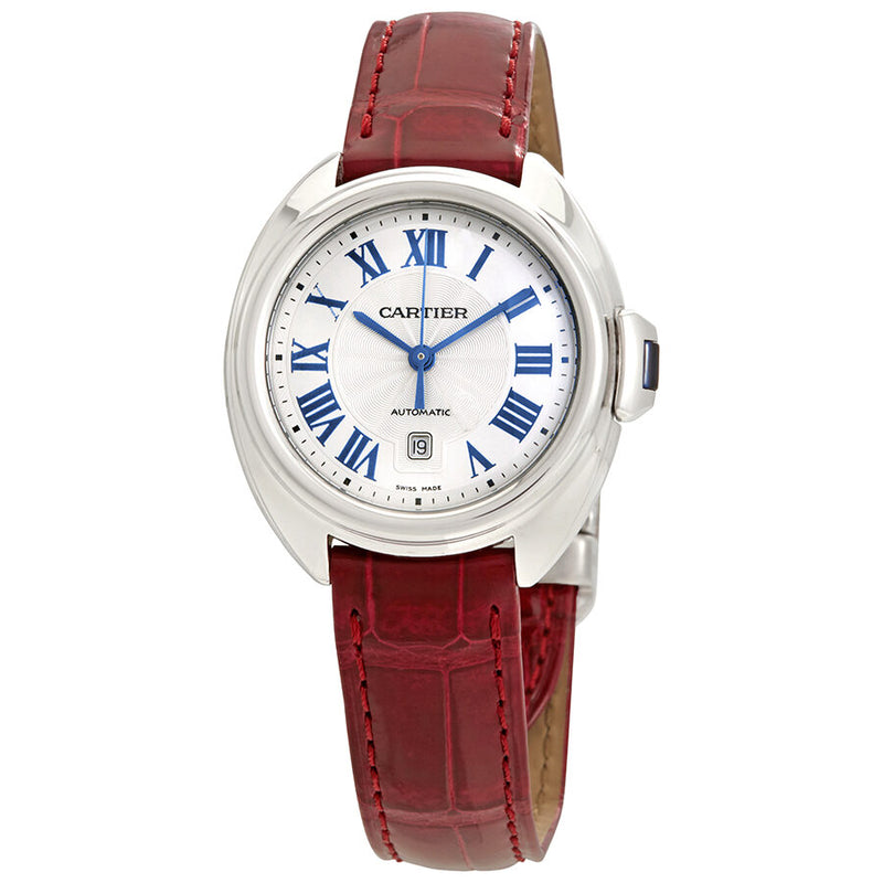 Cartier Cle de Cartier Automatic Silvered Dial Ladies Watch #WSCL0016 - Watches of America