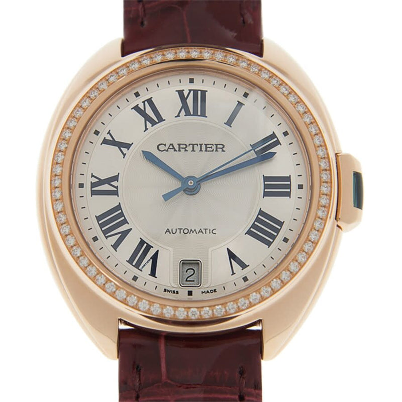 Cartier Cle Diamond Silver Dial Ladies Watch #WJCL0048 - Watches of America #2