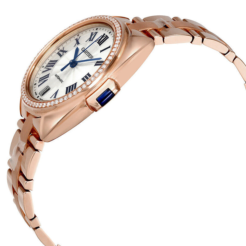 Cartier Cle Flinque 18kt Pink Gold Sunray Effect Dial Ladies Watch #WJCL0006 - Watches of America #2