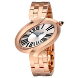 Cartier Delices De Cartier Silver Dial Rose Gold Ladies Watch #W8100006 - Watches of America