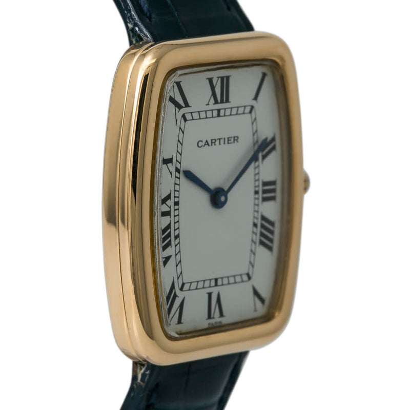 Cartier Faberge Tonneau White Dial Men's Watch #7810 - Watches of America #4