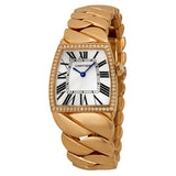Cartier La Dona de Cartier Silver Dial 18kt Rose Gold Ladies Watch #WE60050I - Watches of America