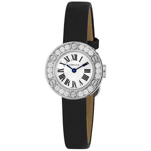 Cartier Love 18k White Gold Diamond Ladies Watch #WE800331 - Watches of America