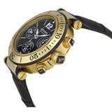 Cartier Pasha 18k Yellow Gold Black Dial Chronograph Men's Watch #W3030017 - Watches of America #2