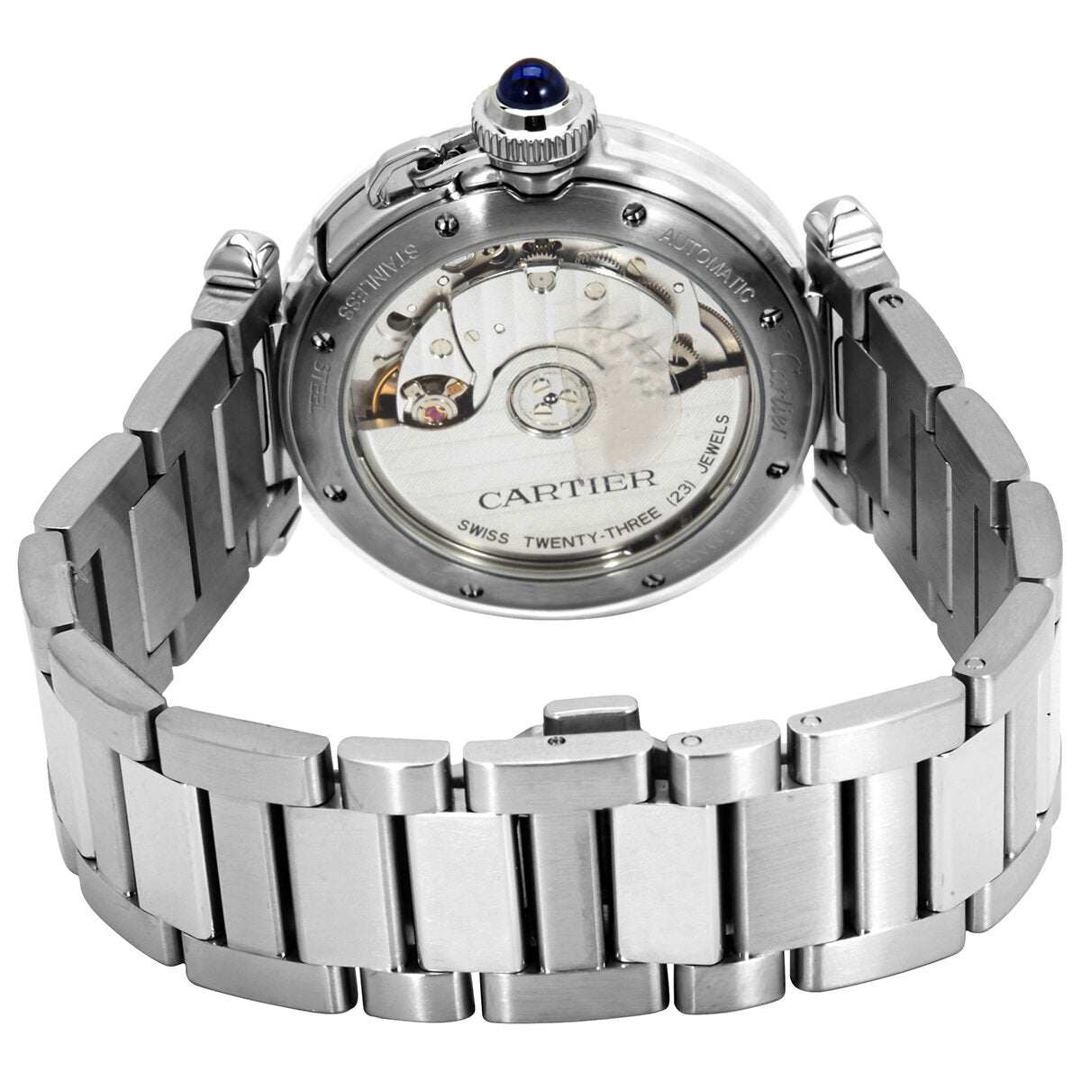 Cartier Pasha Automatic Silver Dial Ladies Watch WSPA0013