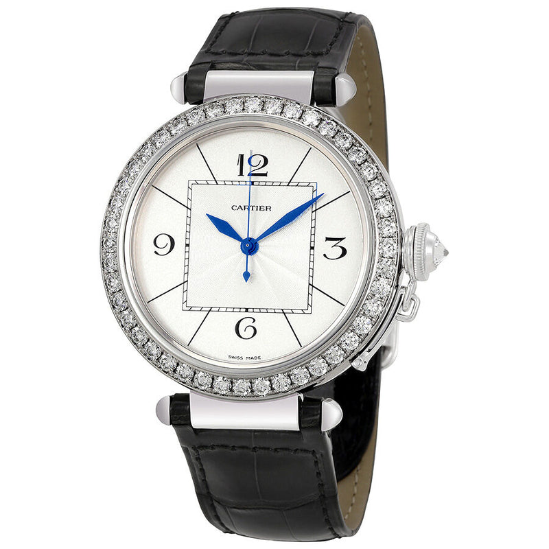 Cartier Pasha Diamond 18kt White Gold Men's Watch #WJ120251 - Watches of America