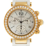 Cartier Pasha Seatimer Mother of Pearl Chronograph Ladies Watch #WJ130009 - Watches of America #2