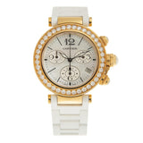 Cartier Pasha Seatimer Mother of Pearl Chronograph Ladies Watch #WJ130009 - Watches of America #3