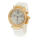 Cartier Pasha Seatimer Mother of Pearl Chronograph Ladies Watch #WJ130009 - Watches of America #4