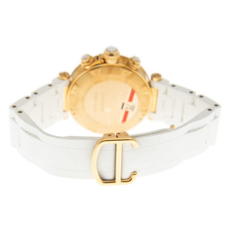 Cartier Pasha Seatimer Mother of Pearl Chronograph Ladies Watch #WJ130009 - Watches of America #6