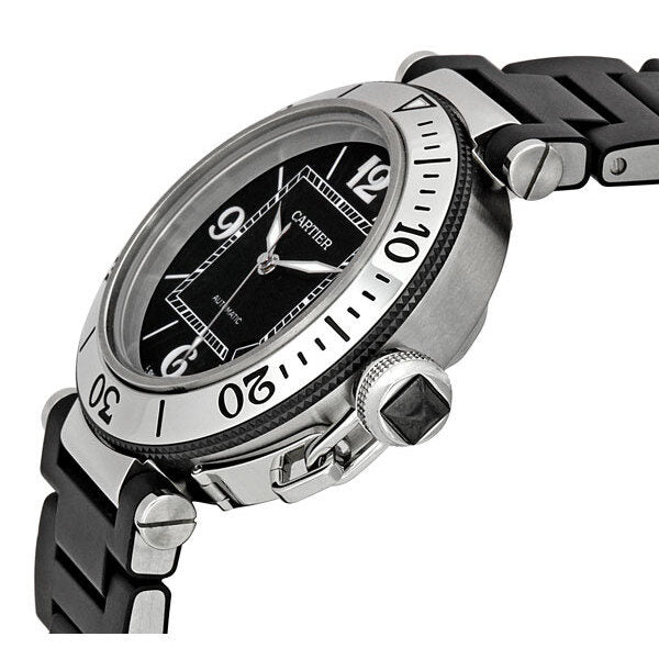 Pasha Cartier Watches Ceramic Cartier Pasha Seatimer Steel Rubber