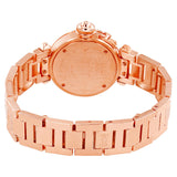 Cartier Pasha Silver Diamond Dial 18kt Rose Gold Ladies Watch #WJ124016 - Watches of America #3