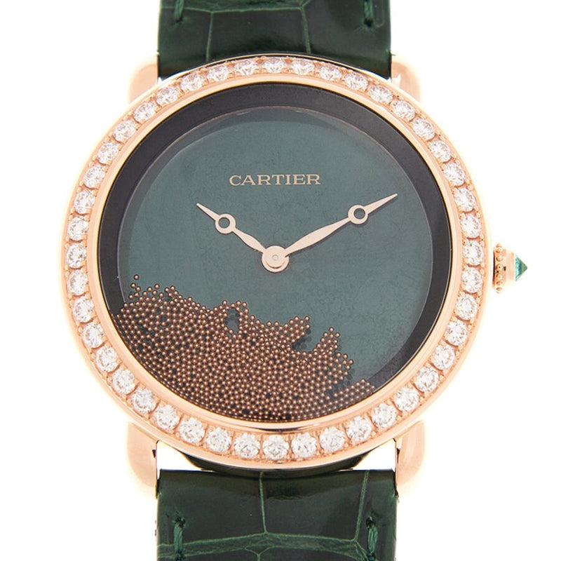 Cartier Revelation D'une Panthere Diamond Green Dial Ladies Watch #HPI01261 - Watches of America