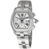 Cartier Roadster Chronograph Silver Dial Men's Watch #W62019X6 - Watches of America
