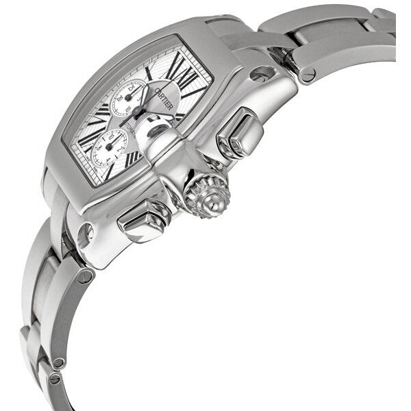 Cartier Roadster Chronograph Silver Dial Men's Watch #W62019X6 - Watches of America #2