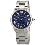 Cartier Ronde Solo Automatic Blue Dial Men's Watch #WSRN0023 - Watches of America
