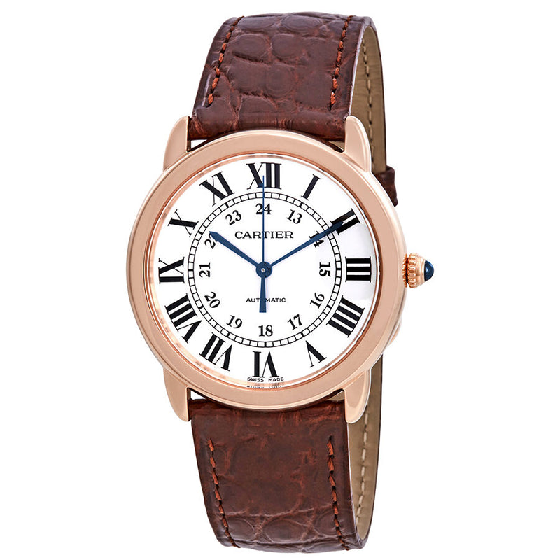 Cartier Ronde Solo Automatic 18kt Rose Gold 36 mm Watch #W2RN0008 - Watches of America