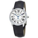 Cartier Ronde Solo Automatic Silver Opaline Dial Ladies Watch #WSRN0021 - Watches of America