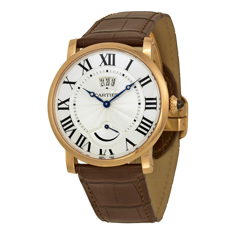 Cartier Rotonde de Cartier Silver Dial 18kt Rose Gold Men's Watch #W1556252 - Watches of America