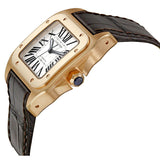 Cartier Santos 100 18kt Rose Gold Ladies Watch #W20108Y1 - Watches of America #2