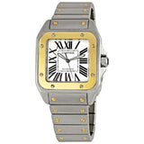 Cartier Santos 100 Extra Large 18kt Yellow Gold and Steel Men's Watch #W200728G - Watches of America