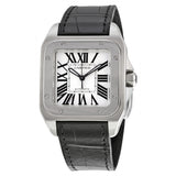 Cartier Santos 100 Stainless Steel Medium Watch #W20106X8 - Watches of America