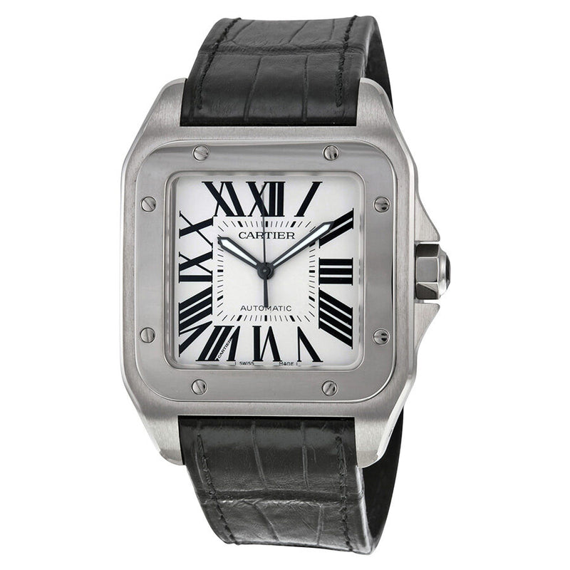 Cartier Santos 100 Steel Automatic Large Men's Watch #W20073X8 - Watches of America