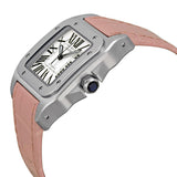 Cartier Santos 100 Silver Dial Ladies Watch #W20126X8 - Watches of America #2