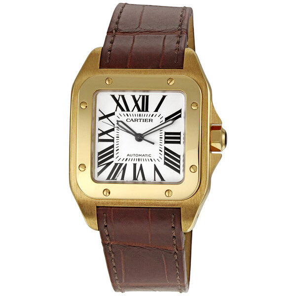 Cartier Santos 18kt Yellow Gold Men's Watch #W20071Y1 - Watches of America