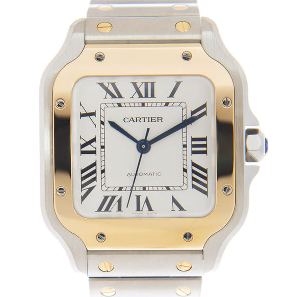 Cartier Santos Automatic Silver Dial Watch #W2SA0016 - Watches of America #2